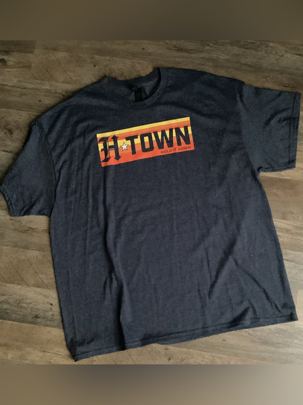 Gildan H-Town Graphic Tee with Orange Accent